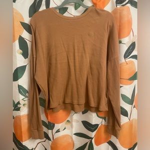 VANS long sleeve waffle knit